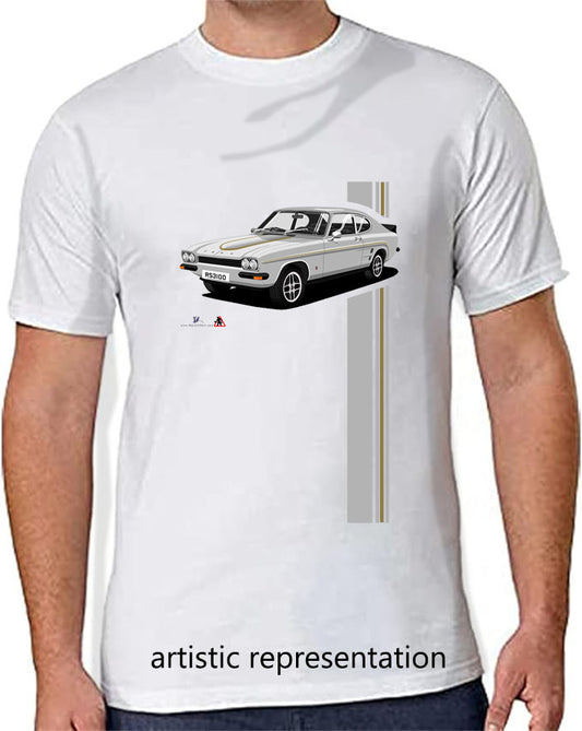 Ford Capri RS3100 in Silver T Shirt