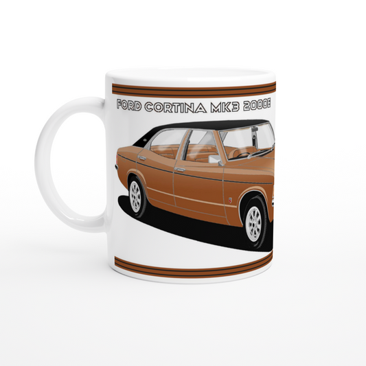 Ford Cortina Mk3 GXL in Bronze Art Mug