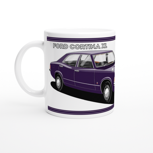 Ford Cortina Mk3 XL in  Purple Art Mug