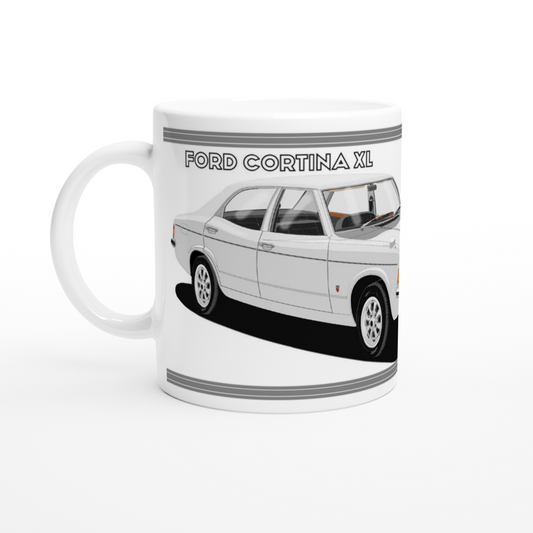 Ford Cortina Mk3 XL in  Silver Art Mug