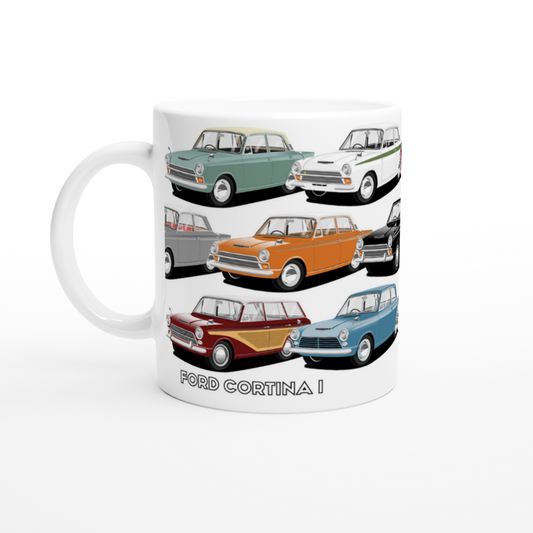 Ford Cortina Mk1 Multi Car Mug