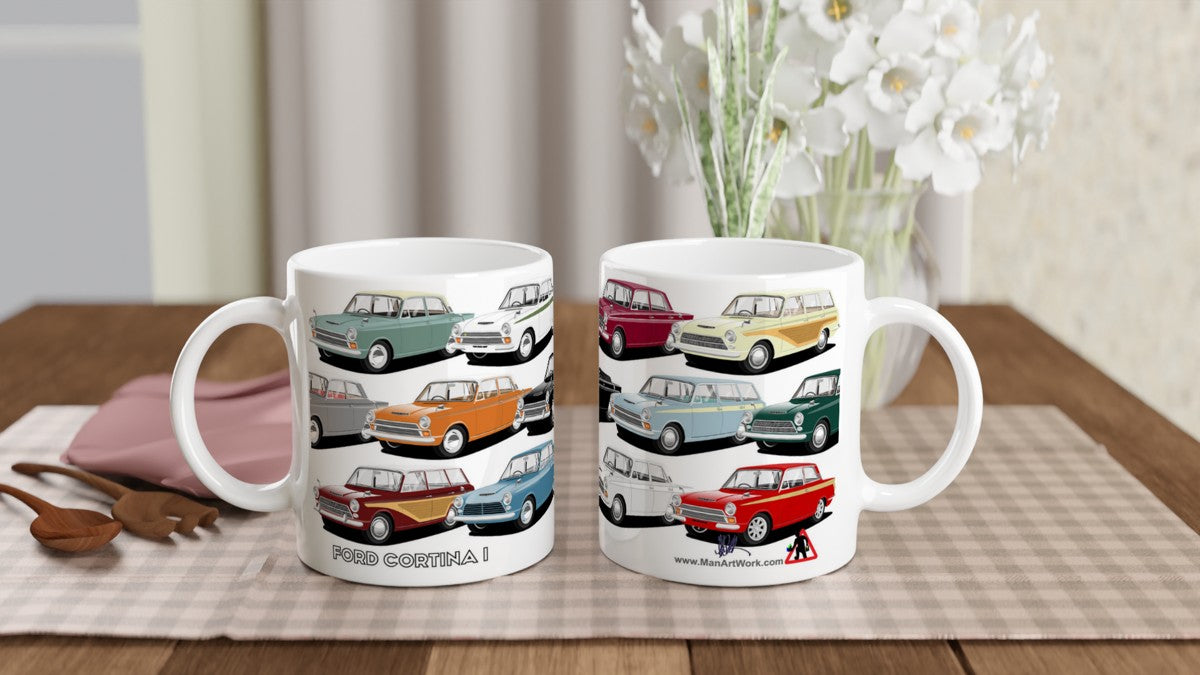 Ford Cortina Mk1 Multi Car Mug