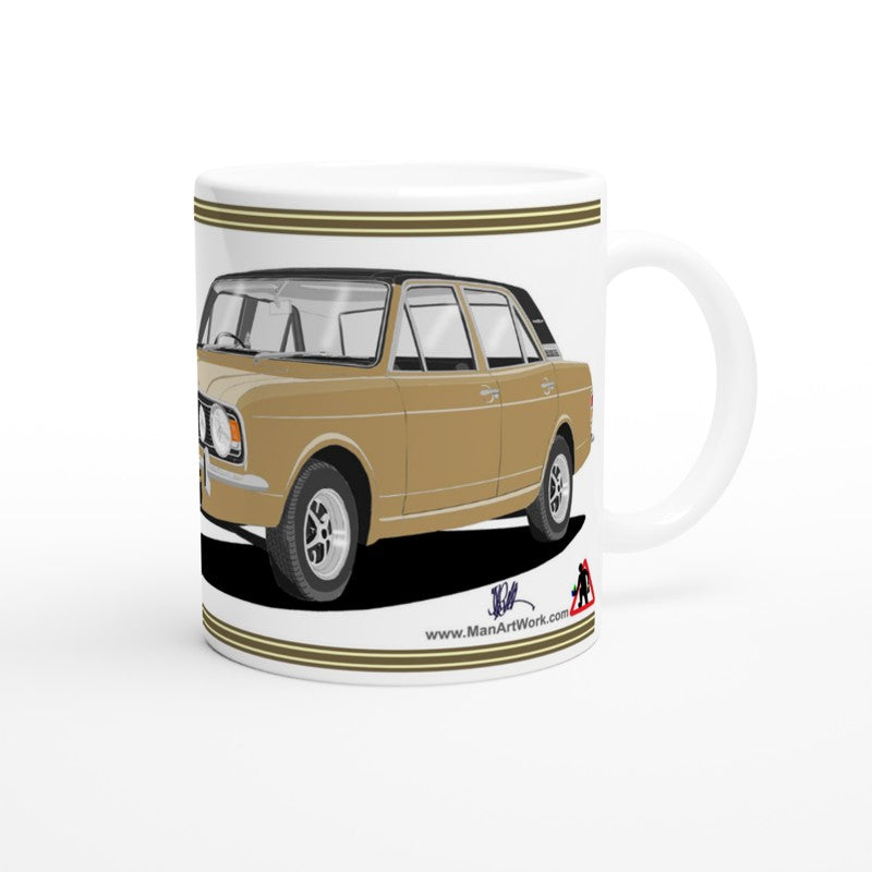 Ford Cortina Mk2 1600E in Bronze Art Mug