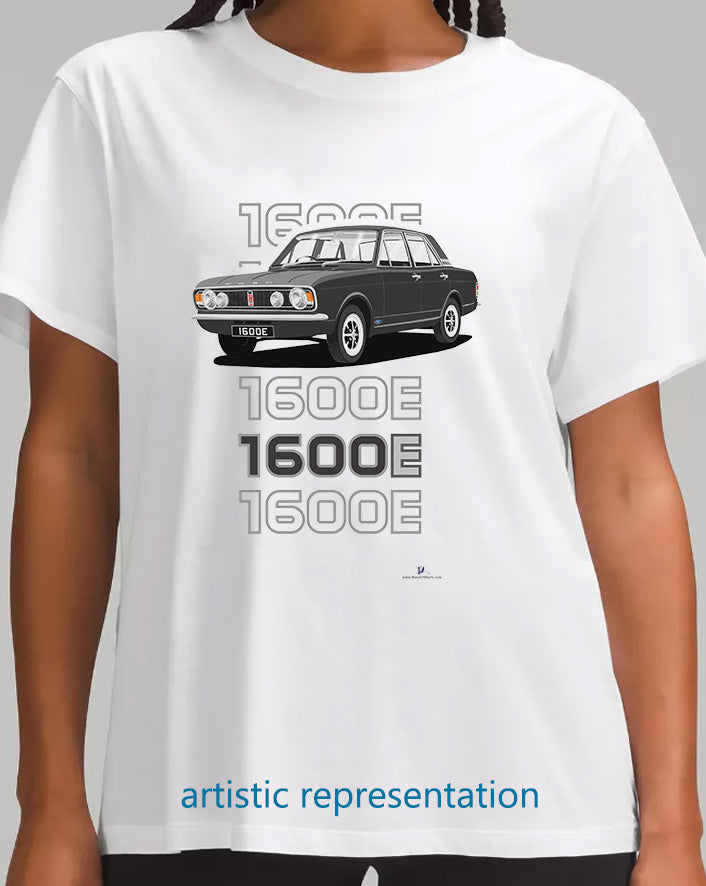 Ford Cortina Mk2 1600E in Mauve Art T-Shirt (Words)