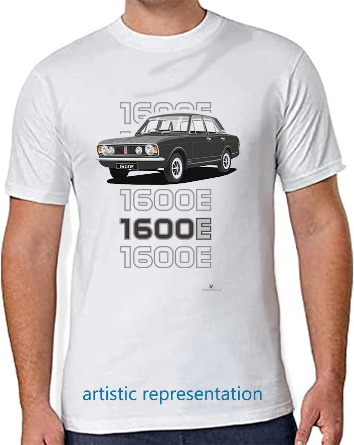 Ford Cortina Mk2 1600E in Mauve Art T-Shirt (Words)