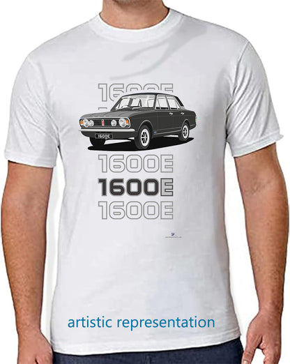 Ford Cortina Mk2 1600E in Mauve with Vinyl Roof Art T-Shirt (Words)
