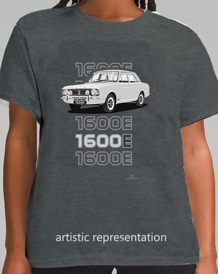 Ford Cortina Mk2 1600E in Silver Art T-Shirt (Words)