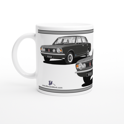 Ford Cortina Mk2 Series 1 1600E in Mauve Art Mug