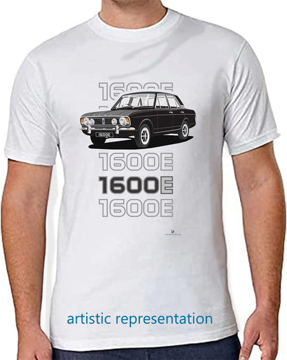 Ford Cortina Mk2 1600E, facelift in Black with Vinyl Roof Art T-Shirt (Words)