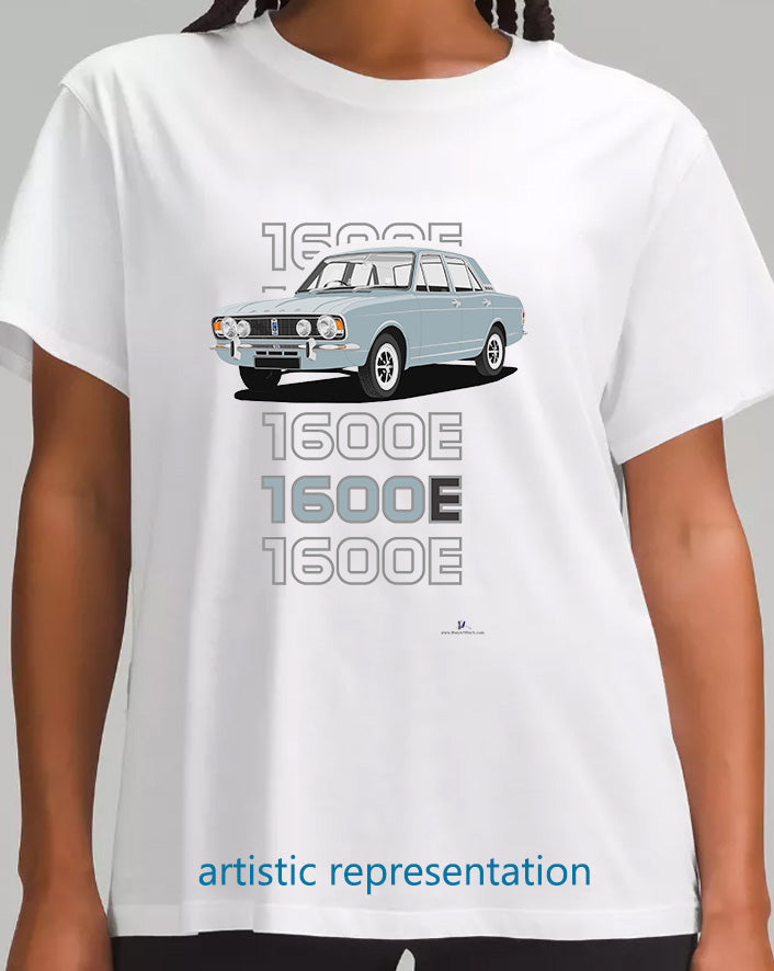 Ford Cortina Mk2 1600E facelift in Blue Art T-Shirt (Words)