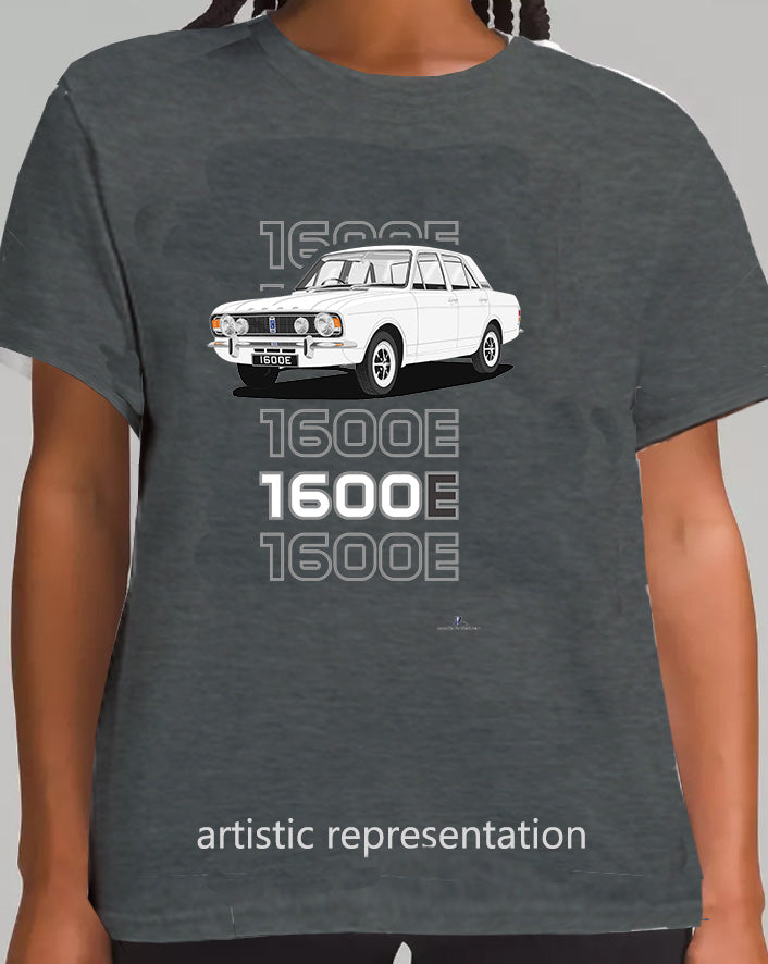 Ford Cortina Mk2 1600E facelift in White Art T-Shirt (Words)