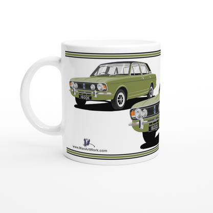 Ford Cortina Mk2 Series 2 1600E in Green with Vinyl Roof