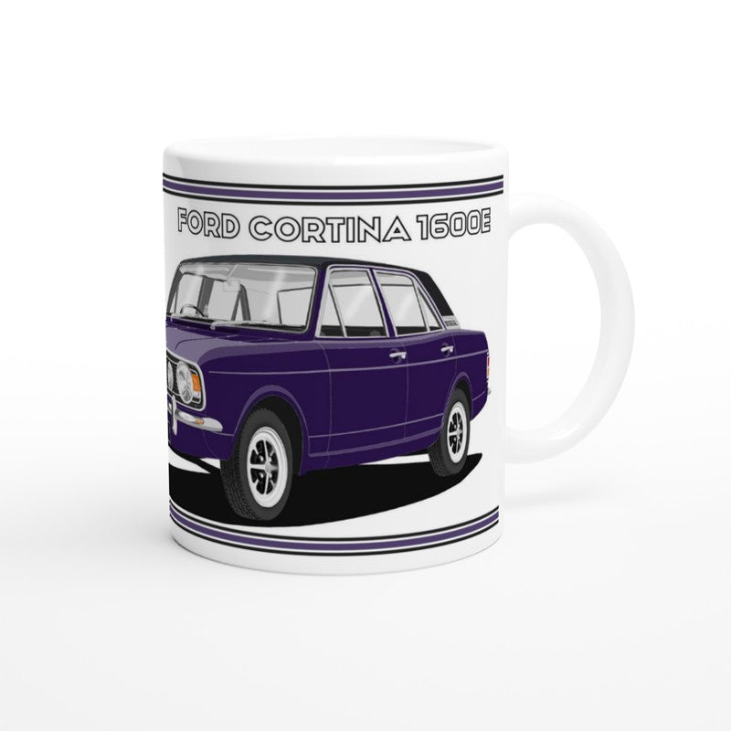 Ford Cortina Mk2 Series 2 1600E in Purple with vinyl roof