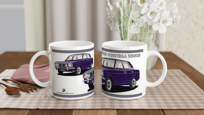 Ford Cortina Mk2 Series 2 1600E in Purple with vinyl roof