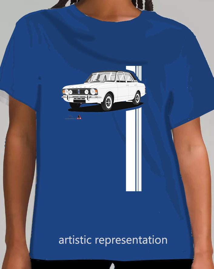 Ford Cortina Mk2 1600E White T Shirt