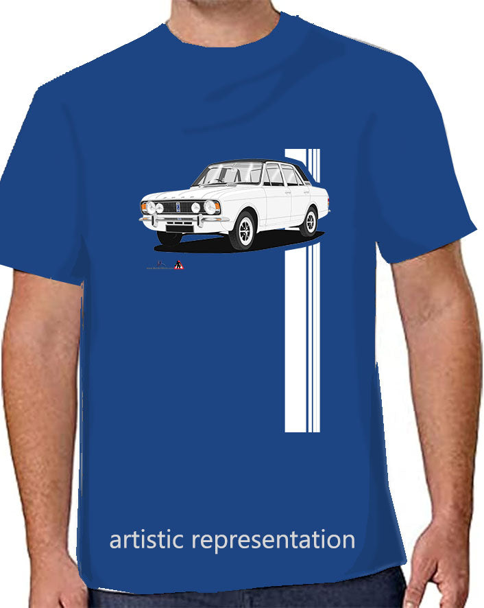 Ford Cortina Mk2 1600E White T Shirt