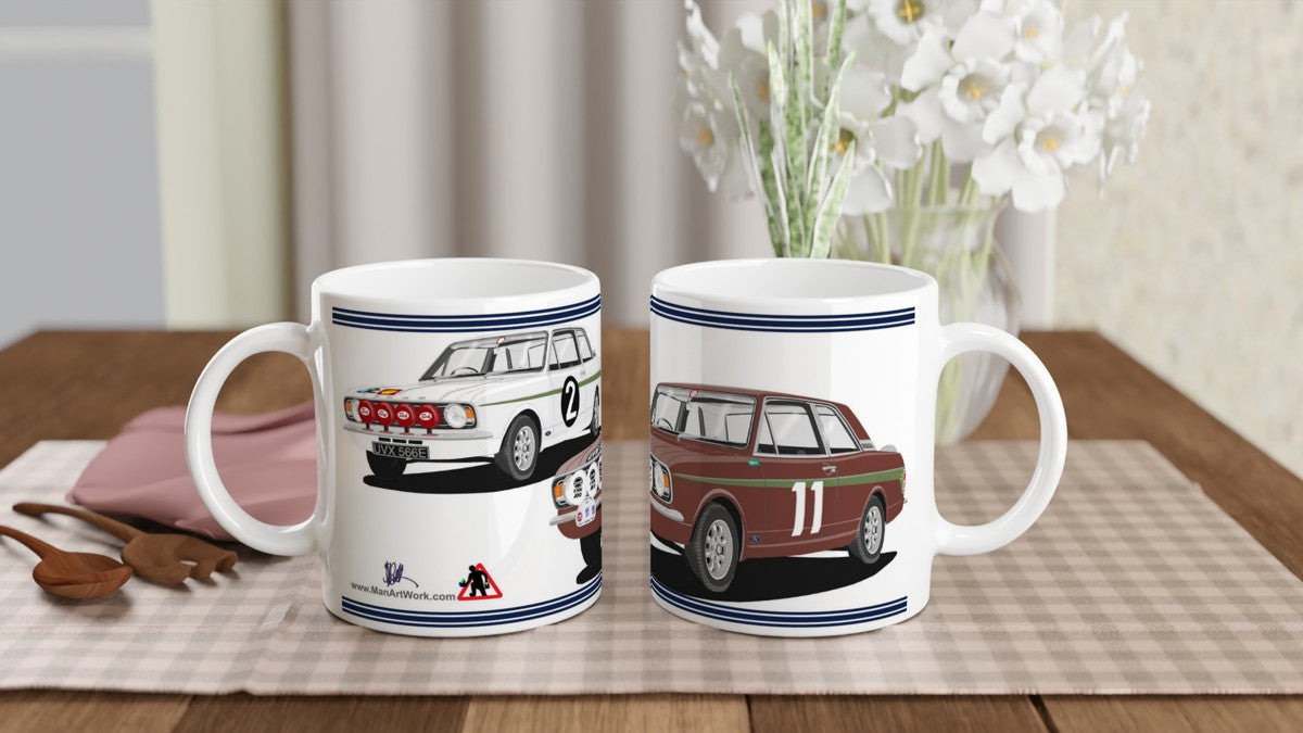 Ford Cortina Mk2 Rally Car Mug