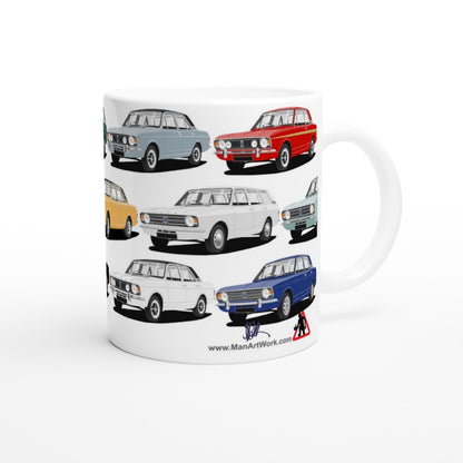 Ford Cortina Mk2 Multi Car Mug