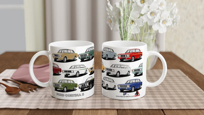 Ford Cortina Mk2 Multi Car Mug