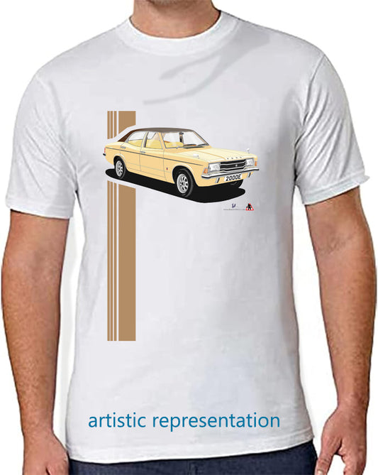 Ford Cortina Mk3  2000E Beige T Shirt