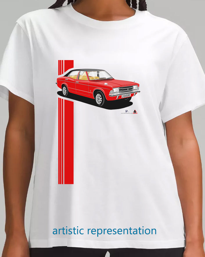 Ford Cortina Mk3  2000E Red T Shirt