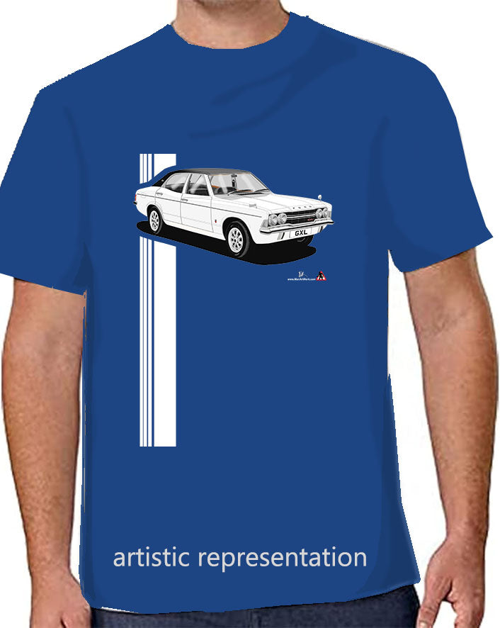 Ford Cortina Mk3  GXL White T Shirt