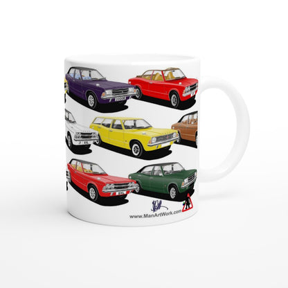 Ford Cortina Mk3 Multi Car Mug