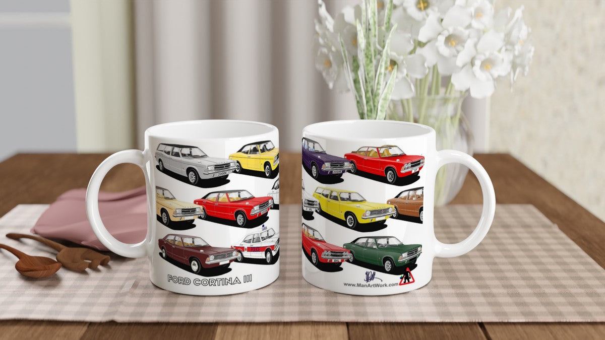 Ford Cortina Mk3 Multi Car Mug