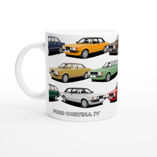 Ford Cortina Mk4 Multi Car Mug