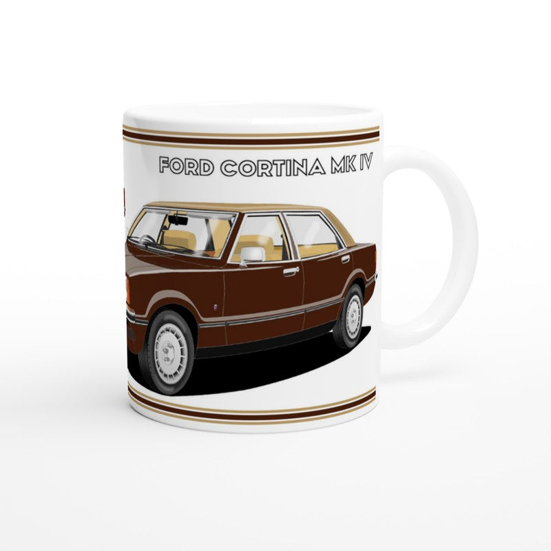 Ford Cortina Mk4 Ghia in Bronze Art Mug