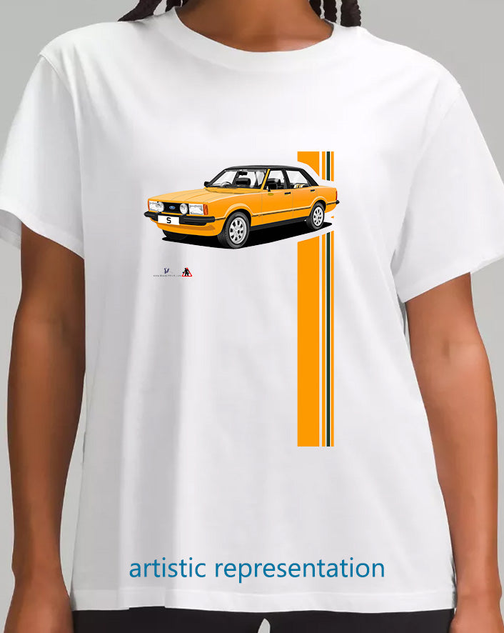 Ford Cortina Mk4 S in Amber T Shirt