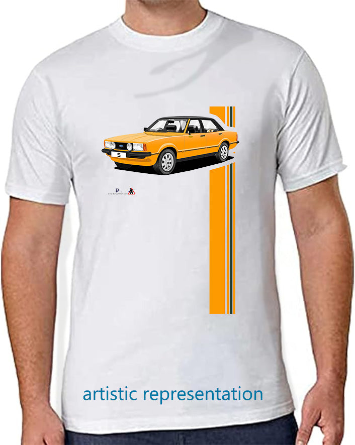 Ford Cortina Mk4 S in Amber T Shirt