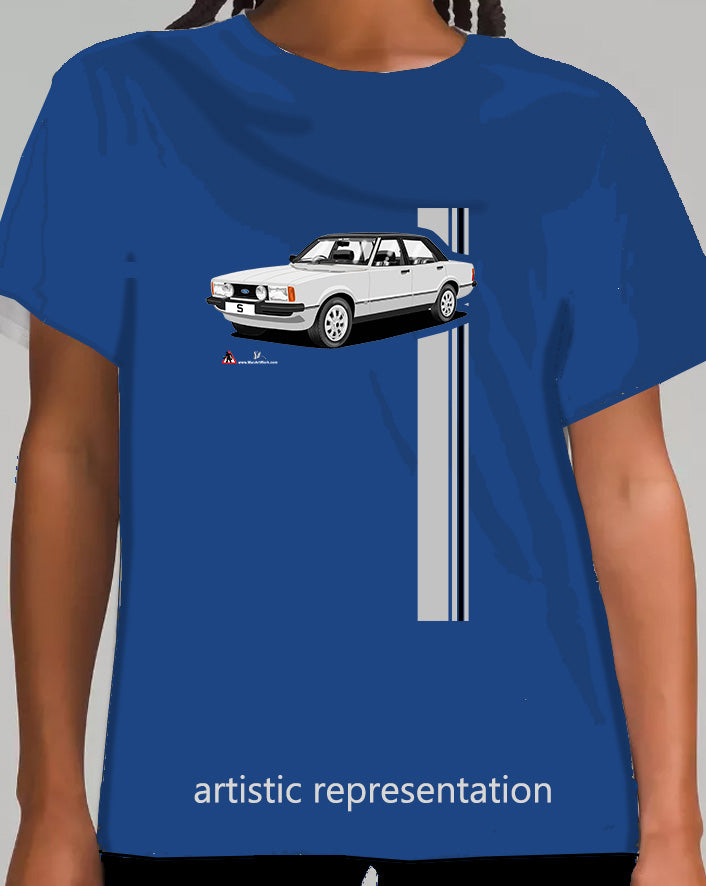 Ford Cortina Mk4 S in Silver T Shirt