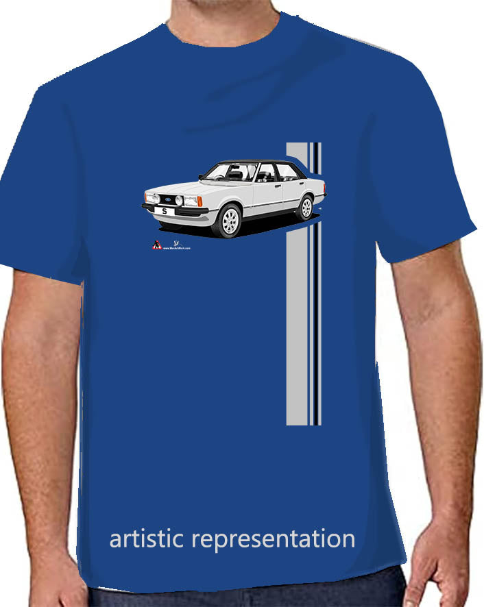 Ford Cortina Mk4 S in Silver T Shirt