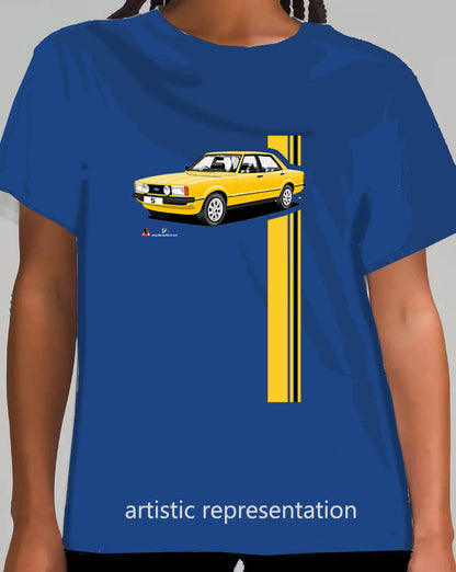 Ford Cortina Mk4 S in Yellow T Shirt