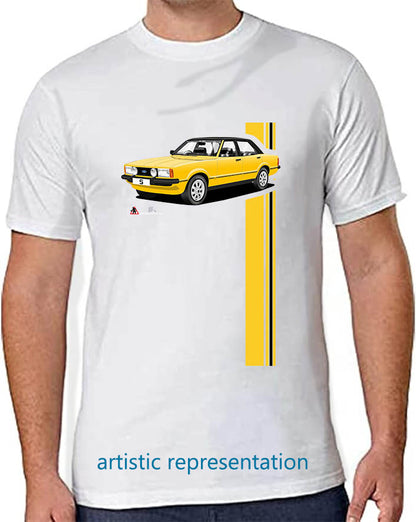 Ford Cortina Mk4 S in Yellow & Black T Shirt