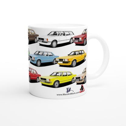 Ford Cortina Mk4 Multi Car Mug