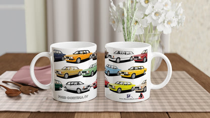 Ford Cortina Mk4 Multi Car Mug