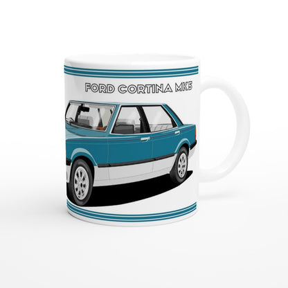 Ford Cortina Mk5 Crusader in Blue Art Mug