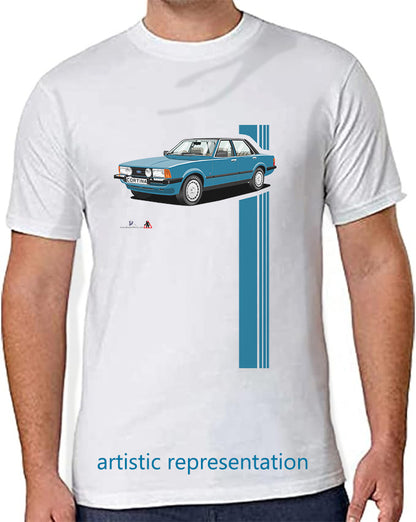 Ford Cortina Mk5 Ghia in Blue T Shirt