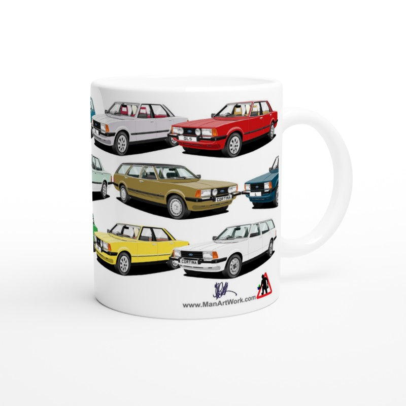 Ford Cortina Mk5 Multi Car Mug