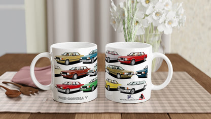 Ford Cortina Mk5 Multi Car Mug