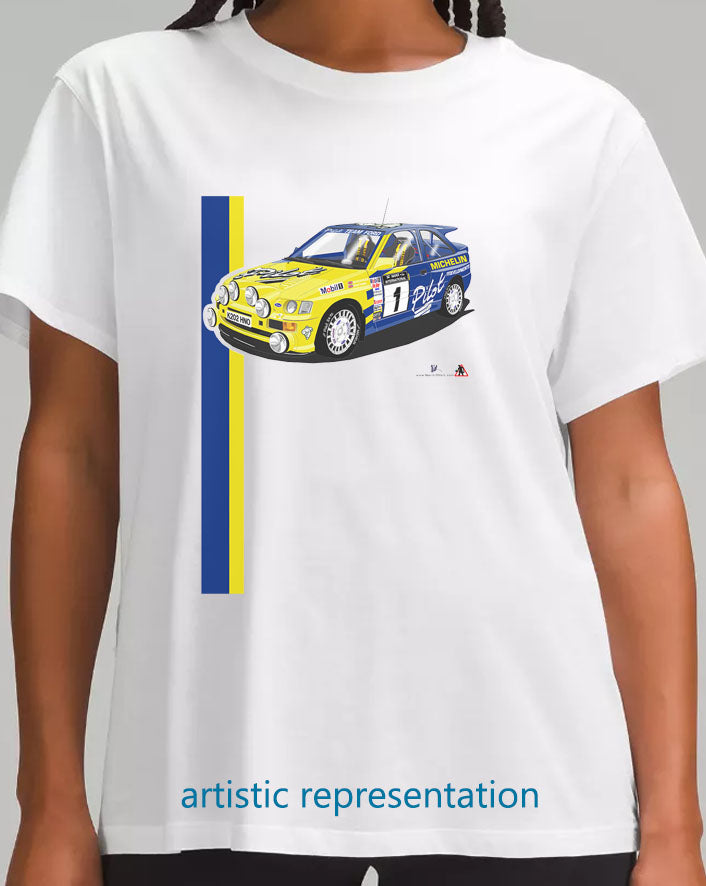 Ford Escort Cosworth Pilot Rally T Shirt