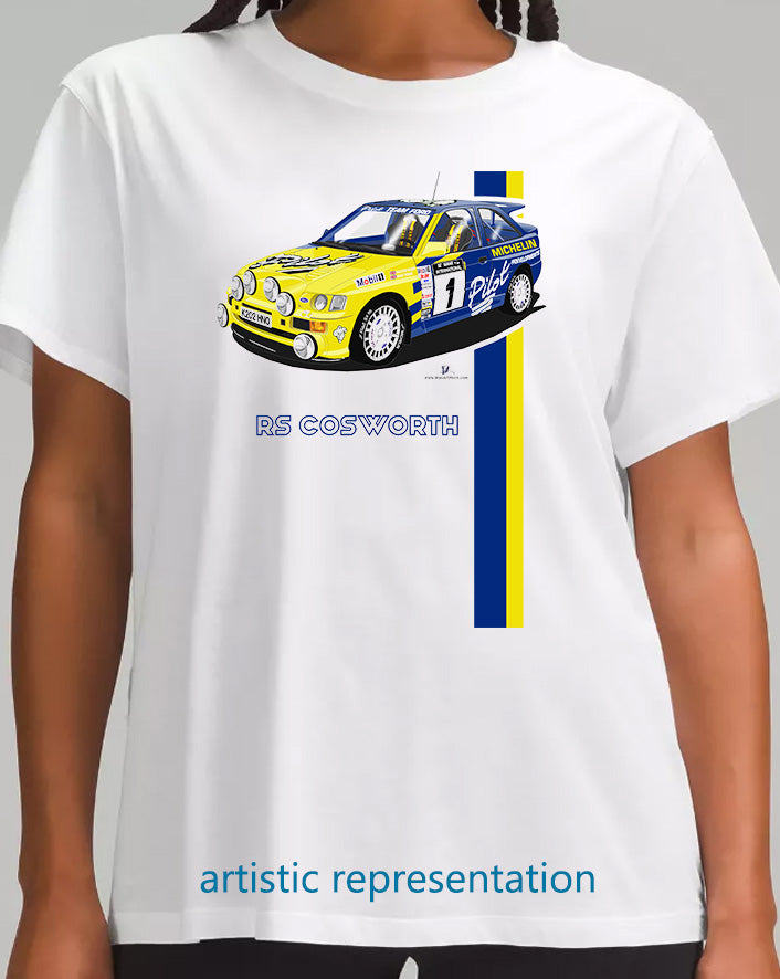 Ford Escort Cosworth Pilot Rally T Shirt