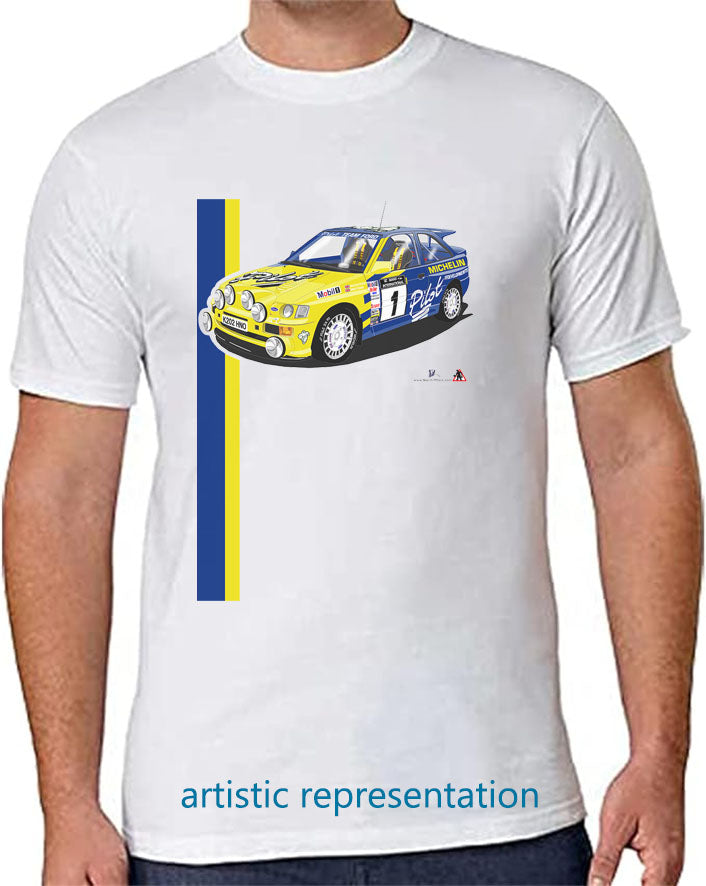 Ford Escort Cosworth Pilot Rally T Shirt