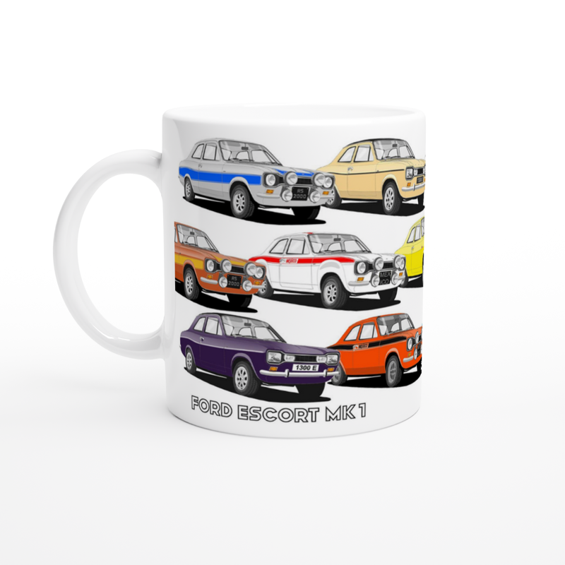 Ford Escort Mk1 Multi Car Mug