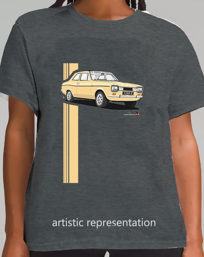 Ford Escort Mk1 1300E in Beige T Shirt