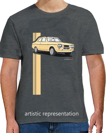 Ford Escort Mk1 1300E in Beige T Shirt