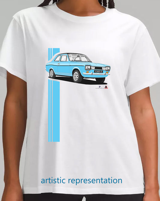 Ford Escort Mk1 1300E in Blue T Shirt