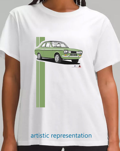 Ford Escort Mk1 1300E in Green T Shirt